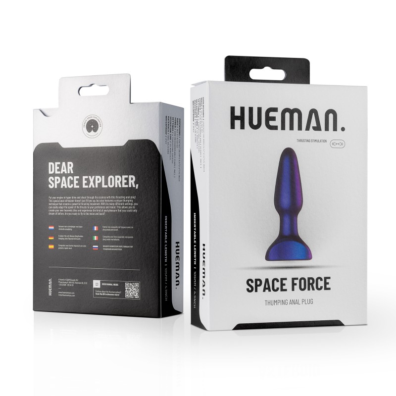Hueman Space Force Vibrating Butt Plug